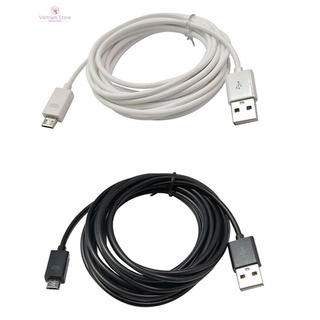 Dây cáp sạc micro-usb màu trắng cho tay cầm chơi game ps4