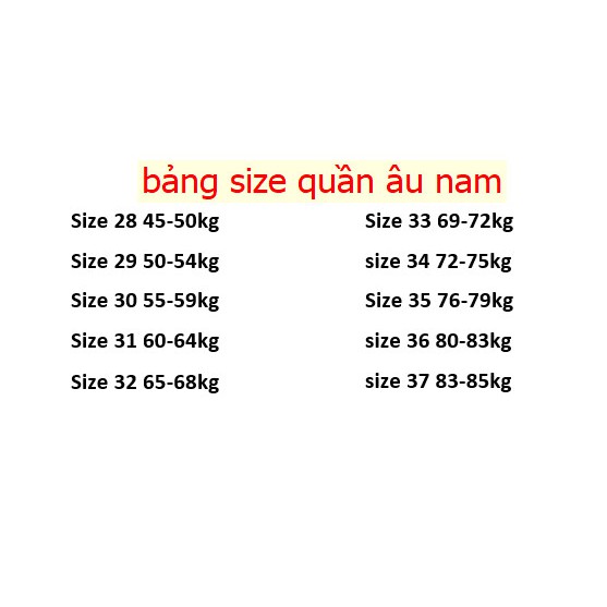 [nhập "GOLD5K150" hoàn xu 10%] Quần âu nam ống côn hàn quốc | BigBuy360 - bigbuy360.vn