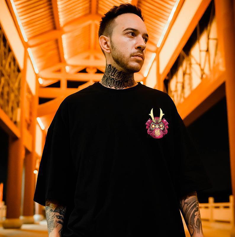 Áo thun dáng rộng in họa tiết phong cách đường phố Nhật Bản dễ phối đồ cho nam kích thước M-5XL | BigBuy360 - bigbuy360.vn