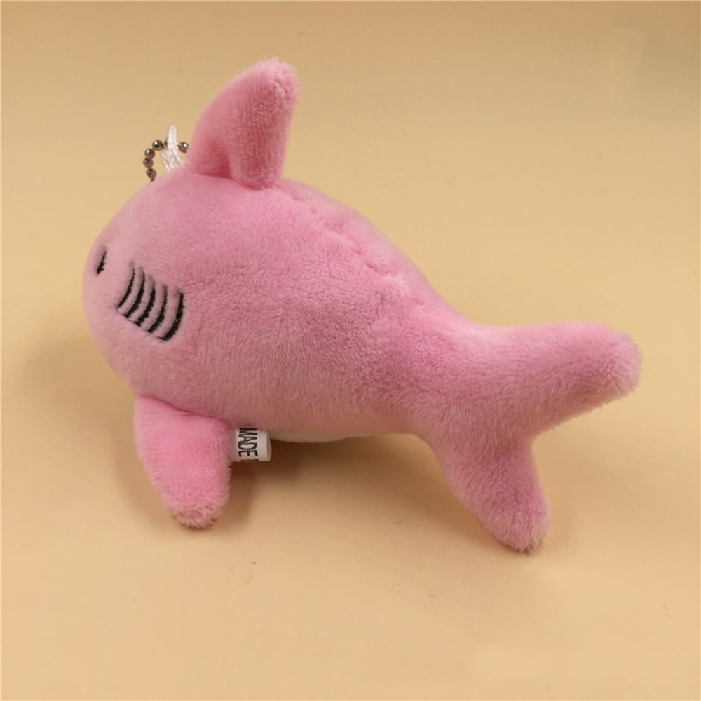 Móc khoá mini cá mập nhồi bông đồ chơi dễ thương xinh xắn làm quà tặng