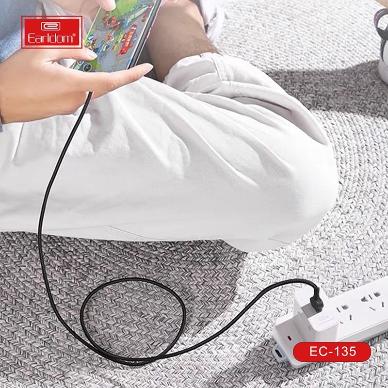 Cáp Sạc Nhanh 3A Có Đèn Led EC - 135