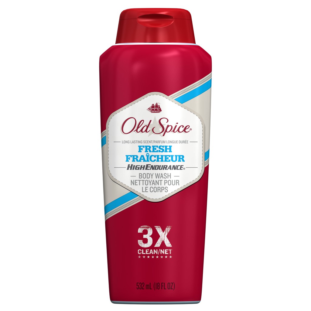 Sữa Tắm Old Spice Fresh 3X Clean/Net (532ml)