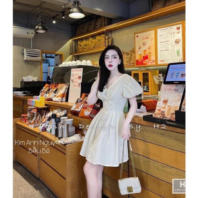 VÁY THÔ TAY BỒNG 2 LỚP SIÊU XINH