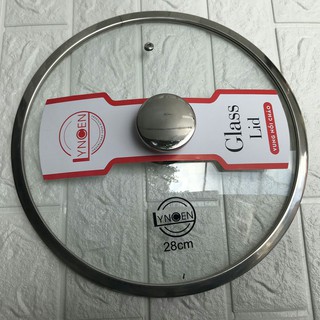 Nắp vung nồi chảo kính cường lực viền inox
