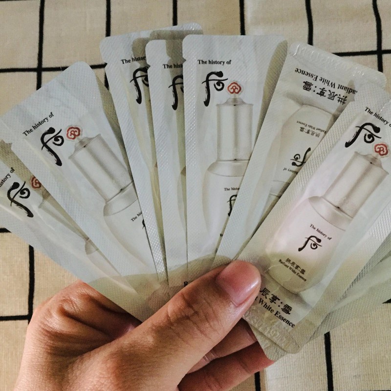 Tinh chất dưỡng trắng da chống lão hoá Whoo radiant white essence 1ml-thích hợp cho mọi làn da- Tado Cosmetics Store