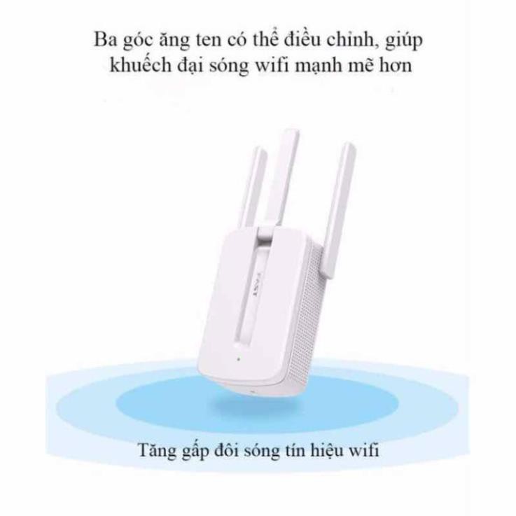 Bộ kích sóng wifi Mercury 3 ăngten siêu mạnh tiện ích