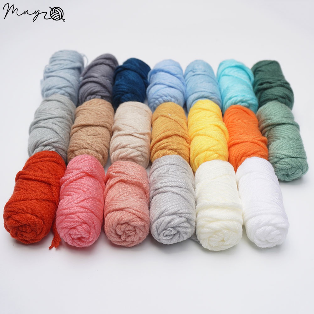 [Set thêu LEN nổi] 20 cuộn len 10g + dụng cụ thêu Punch Needle
