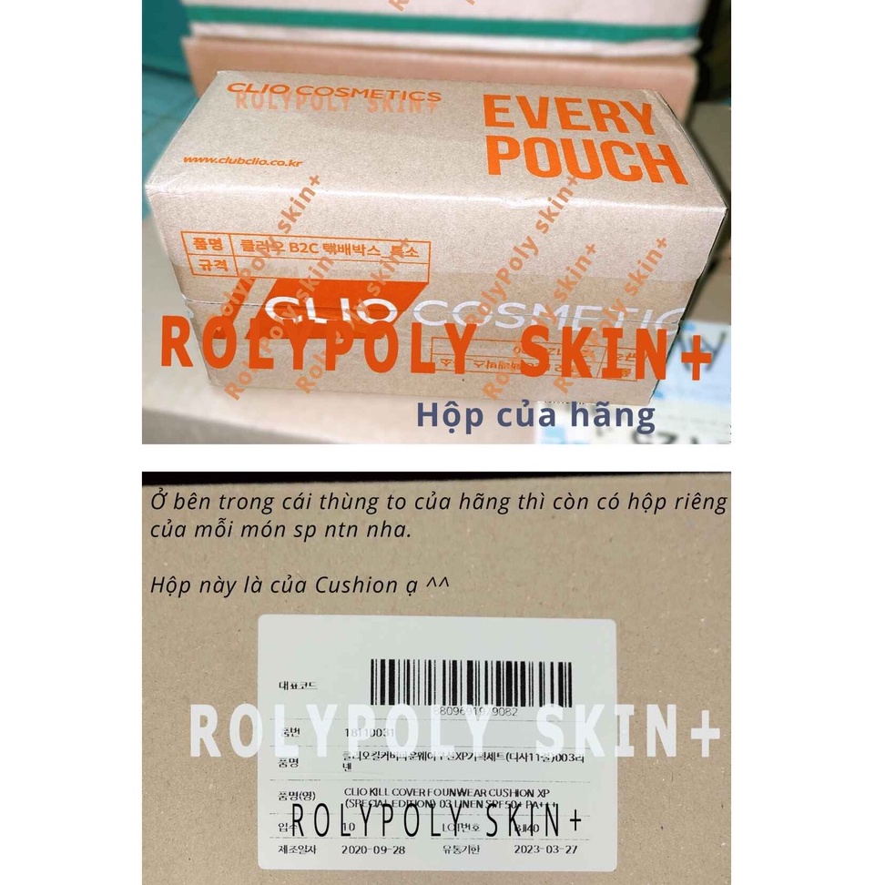[RPS+Bill] [BẢN NỘI ĐỊA 2020] Phấn nước cho da dầu mụn CLIO KILL COVER FOUNDWEAR CUSHION XP SPF 50+ PA+++ kèm lõi và mút | BigBuy360 - bigbuy360.vn