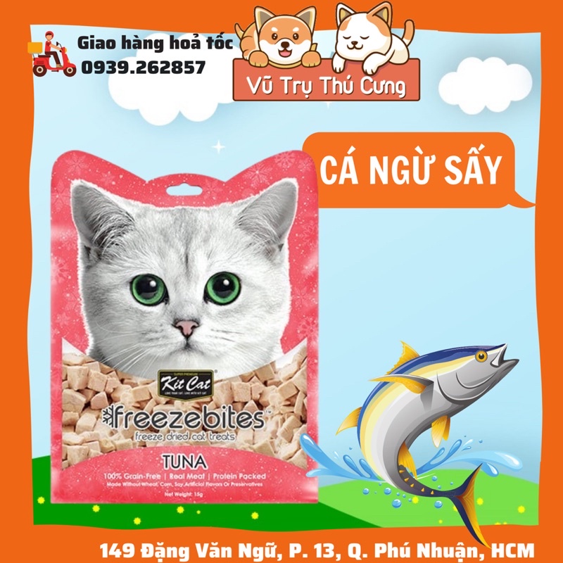 Snack thịt sấy cho Mèo Kitcat, Bánh thưởng Kitcat cho mèo bổ dưỡng