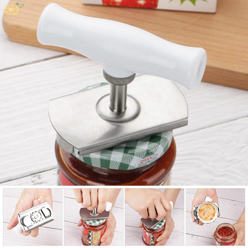 Durable Stainless Steel Adjustable Manual Home Lid Silver Bottle Kitchen Tool Hand Opener Gadgets Easy Jar Can Opener