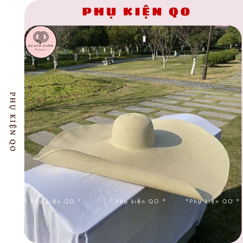 Mũ cói siêu to / mũ cói vành siêu rộng 75Cm M01