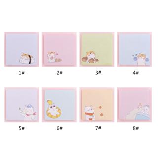 Bộ 80 giấy dán ghi chú vẽ hình động vật hoạt hình đáng yêu