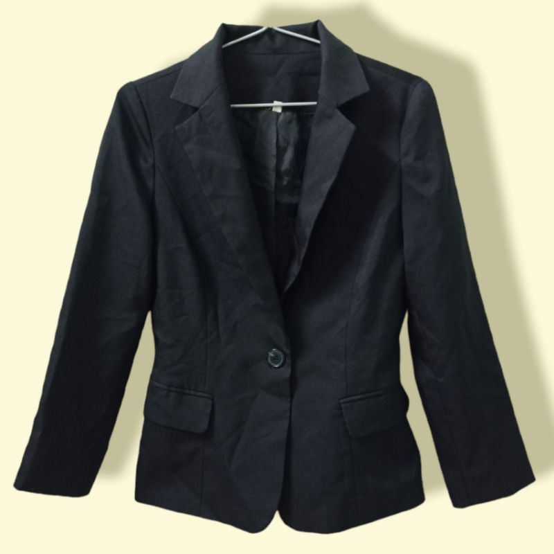 Áo blazer, áo vest 2ndhand đen size M
