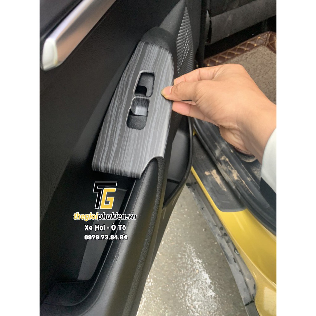 Ốp nội thất Kia Seltos 6 chi tiết vân Carbon