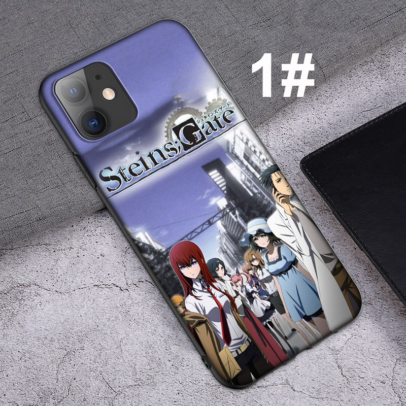 Ốp lưng hình Steins;Gate Anime cho iPhone XR X Xs Max 7 8 6s 6 Plus 7+ 8+ 5 5s SE 2020