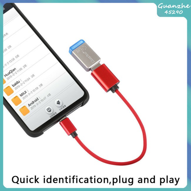 Hot Sale 【GZ】 Mobile Phone Connect U Disk Data Cable OTG Download Converter Type-C Adapter