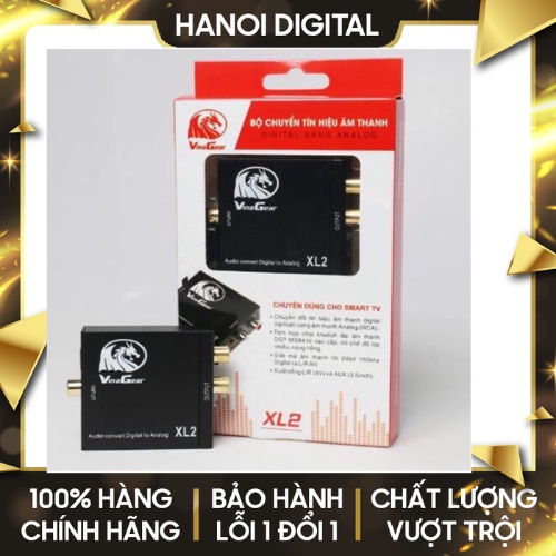 Bộ Chuyển Âm Thanh Quang Optical XL2 Sang Audio AV Ra Amply + Cáp Optical - Bộ Chuyển Đổi Tín Hiệu Cổng 3.5mm