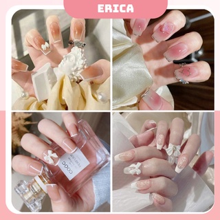 Móng giả đính đá cao cấp, móng tay giả giá rẻ gắn nơ sang trọng