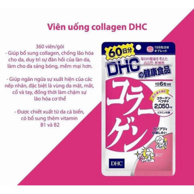 DHC Collagen Nhật Bản - Viên Uống Đẹp Da, Chống Lão Hóa - 1989store Phân Phối Chính Hãng GV6