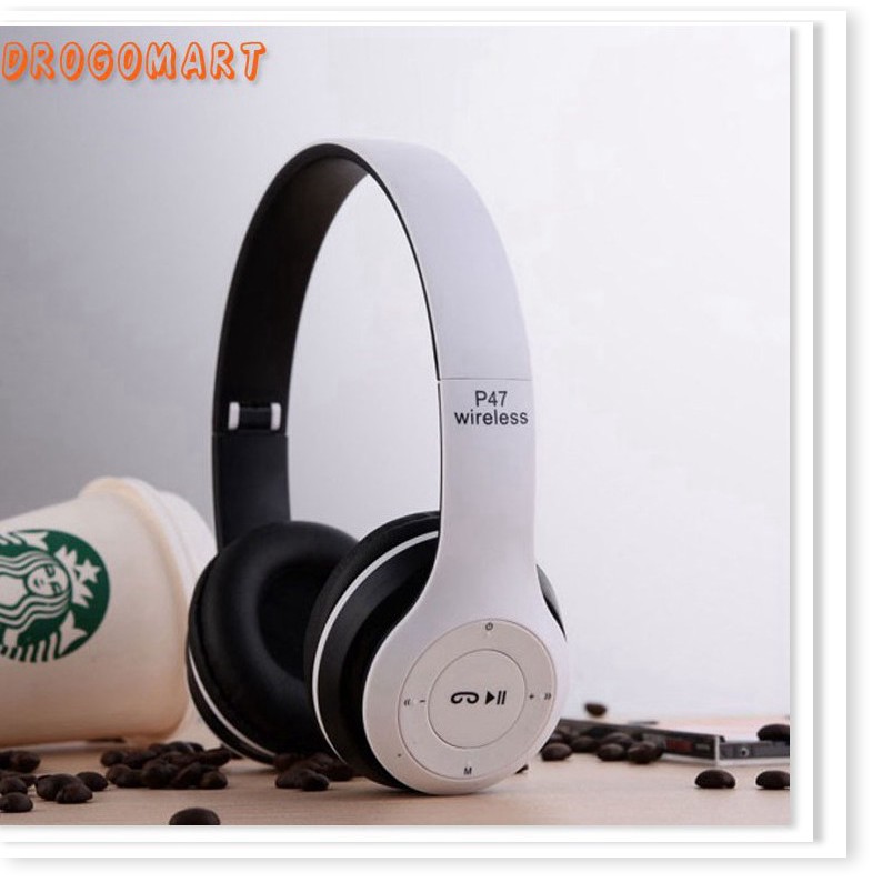 ( FREESHIP 99K ) Tai nghe chụp tai cao cấp có khe thẻ nhớ Bluetooth P47 Âm thanh đỉnh cao Bảo Hành 6 tháng | BigBuy360 - bigbuy360.vn