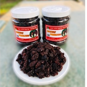 1Kg  Nho đen Ấn Độ không hạt sấy lạnh VIETFOOD