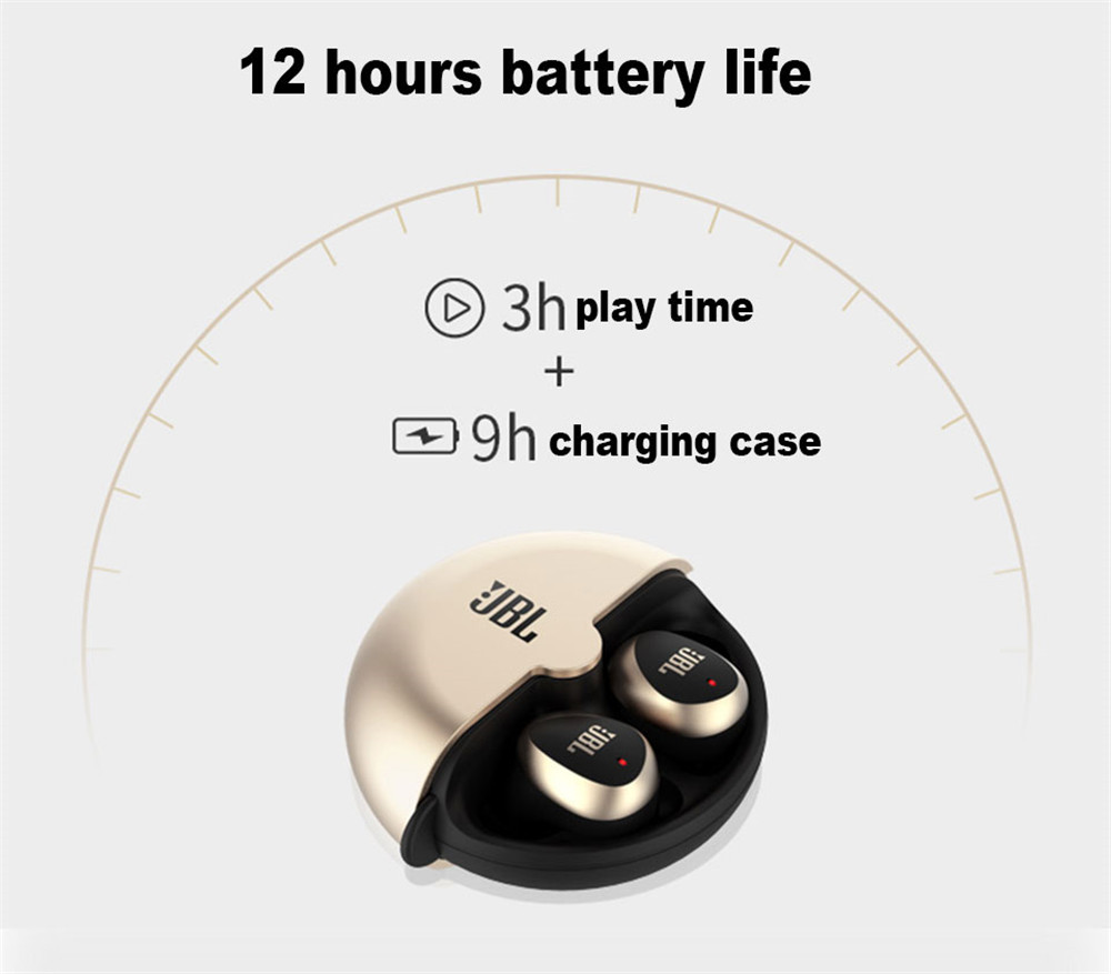 【New】 JBL C330 TWS Bluetooth Sports Earphones True Wireless Stereo Earbuds Bass Sound Headphones with Mic Charging Case 【ziyi】