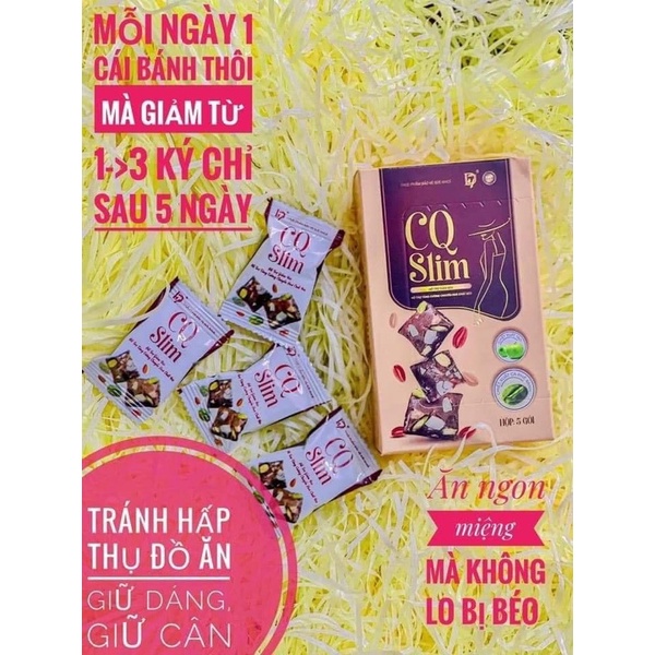 Bánh cq slim 1 hộp dùng 5 ngày