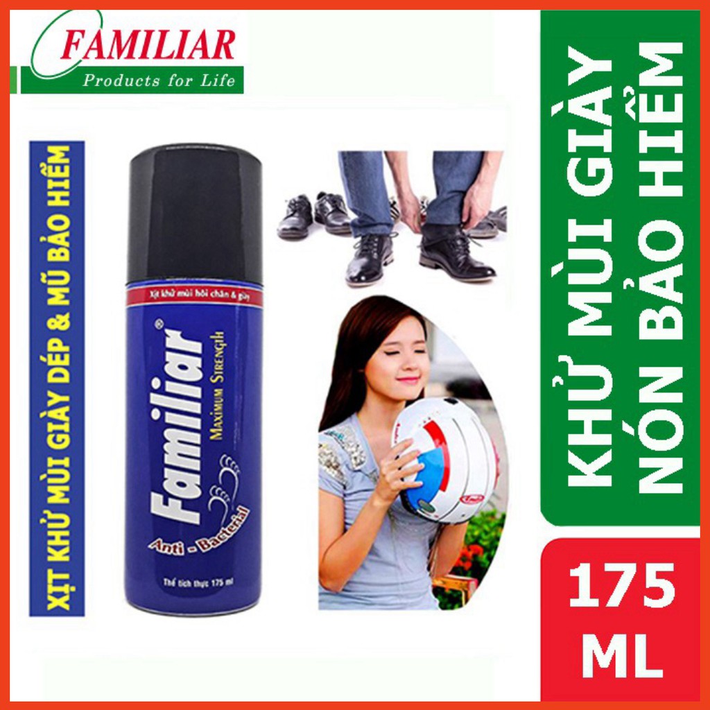 Familiar - Xịt khử mùi hôi chân & Nón bảo hiểm Familiar 175ml - Store Hàng Việt Mỹ Phẩm Gia Đình
