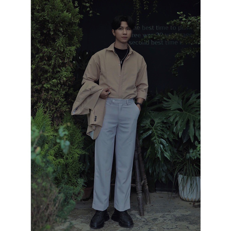 Sơ mi OAO basic be | BigBuy360 - bigbuy360.vn