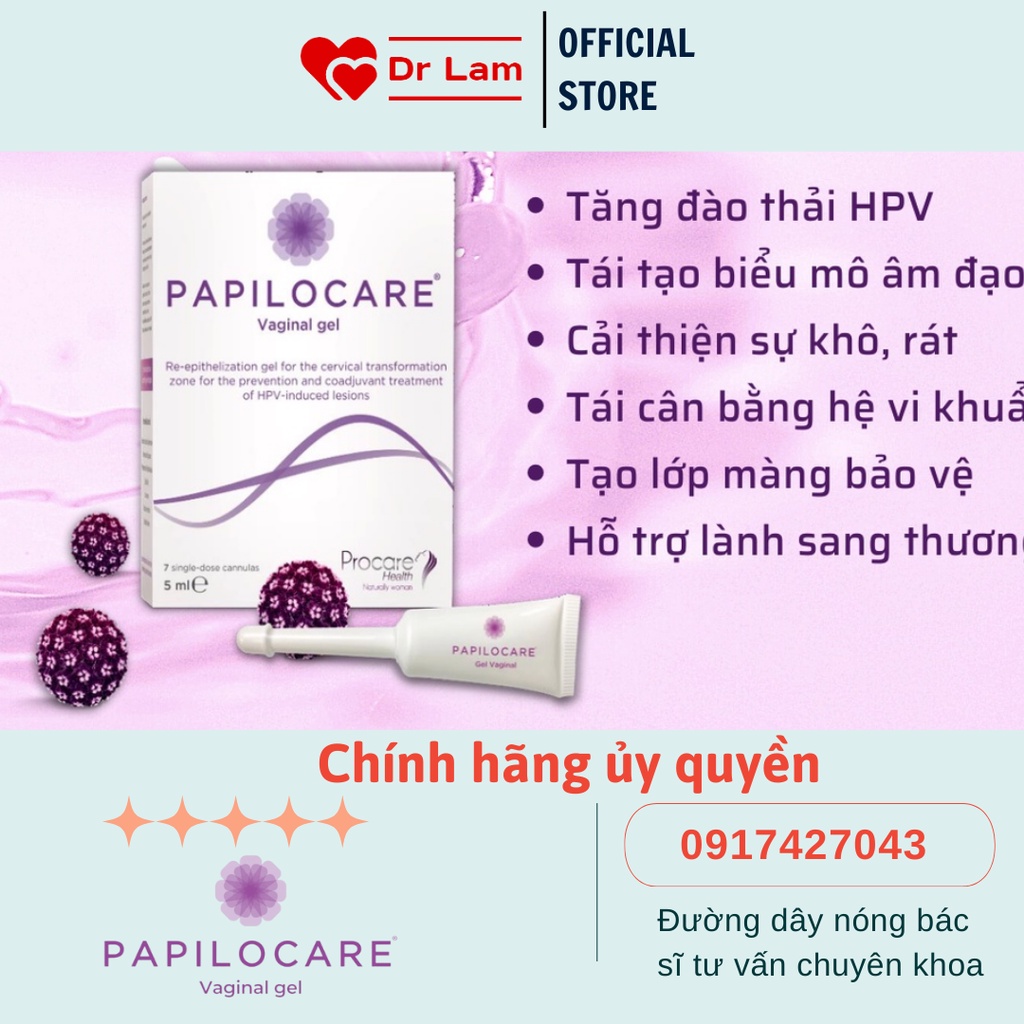 PAPILOCARE® Gel đào thải HPV, phục hồi và dự phòng sang thương cổ tử cung do HPV - Bác sĩ Thanh Lam