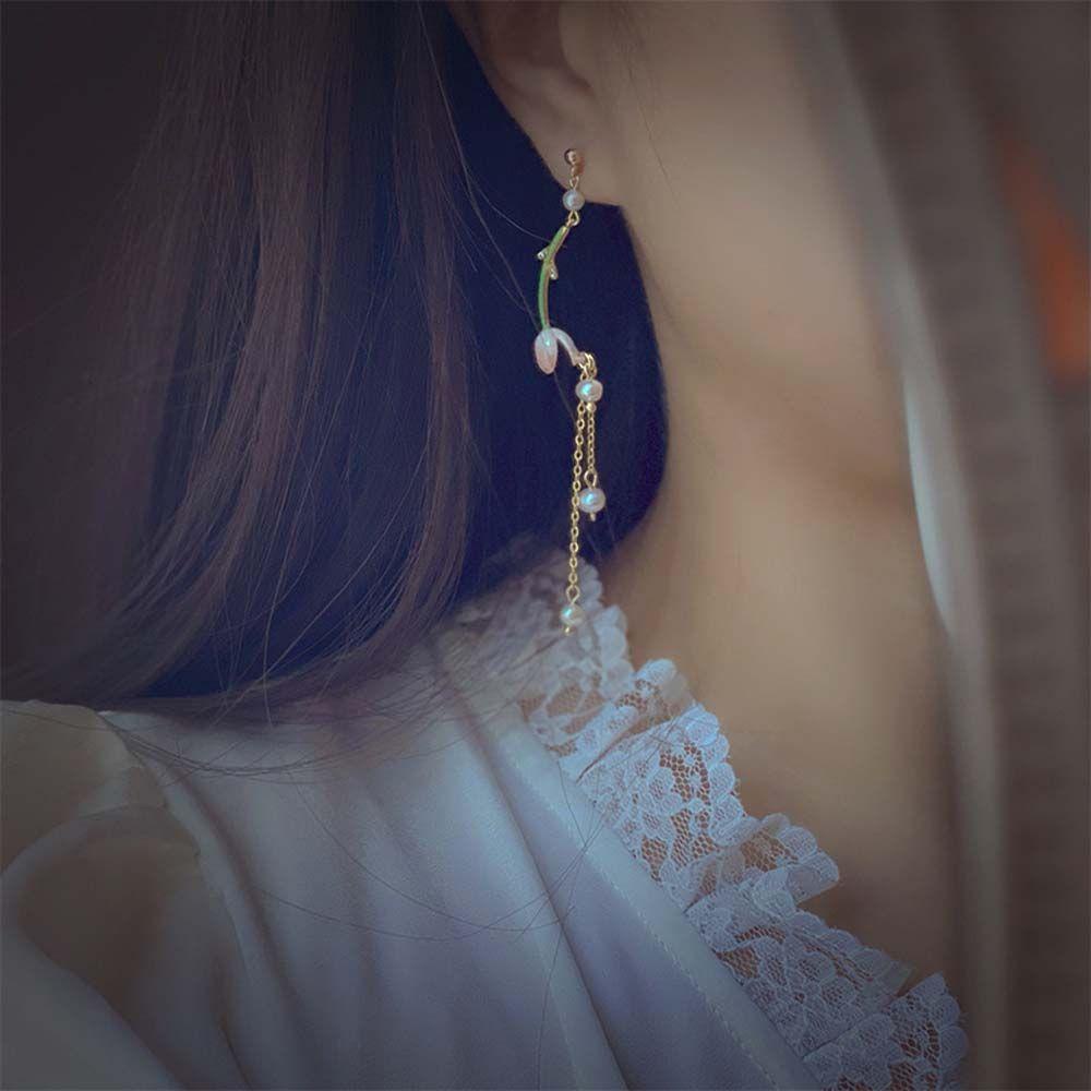 JARRED Vòng Cổ Choker Mặt Hoa Tulip Ngọt Ngào Phong Cách Hàn Quốc Cho Nữ