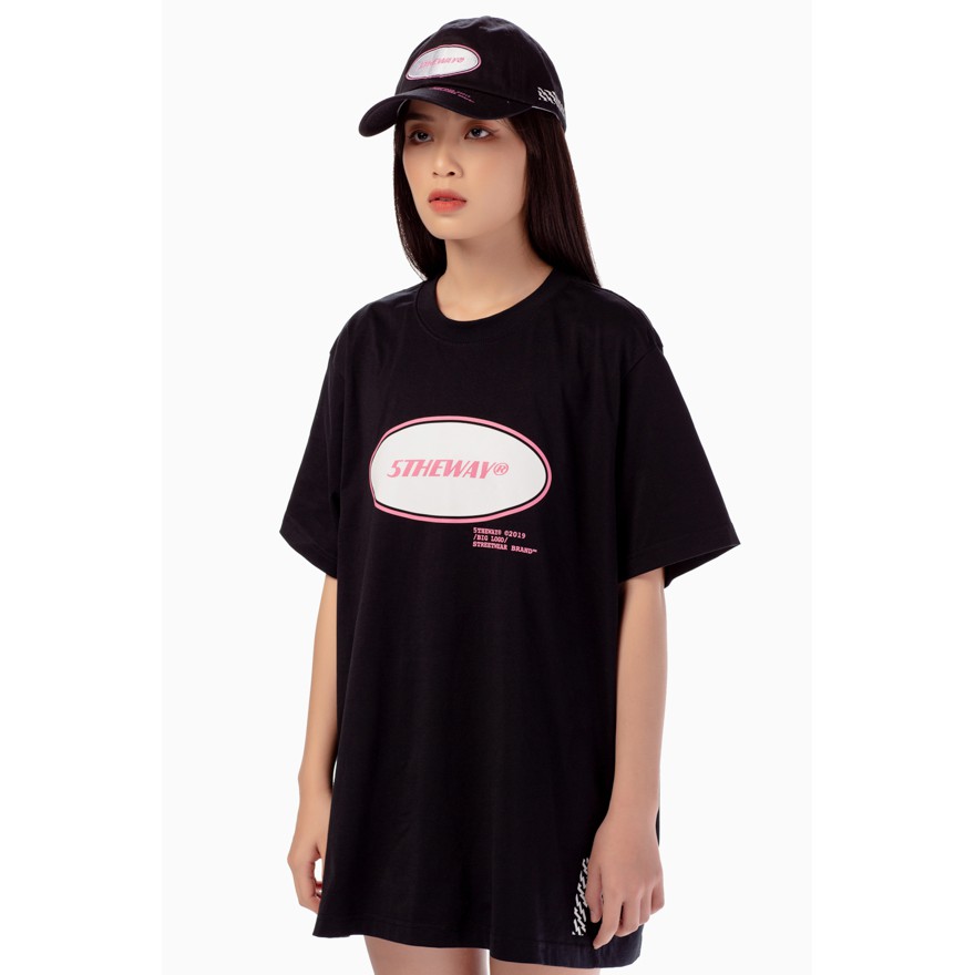 Mũ lưỡi trai 5THEWAY trong bộ sưu tập Oval Unstructure Washed Dad Cap màu đen