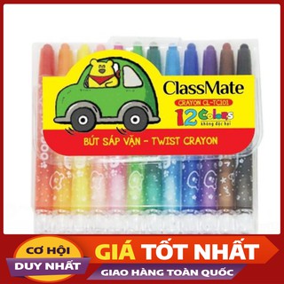 🌻 Bút sáp vặn 12 màu Hải Hà Classmate TC101, an toàn cho bé 🌼Giá Rẻ🌼 .