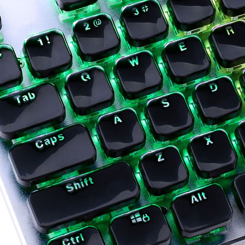 Fol for Cherry MX 104 Keys Crystal Edge Design Keyboard Keycaps with Keycap Puller