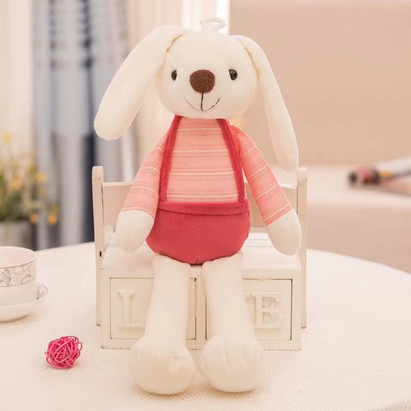 Đồ chơi thú bông thỏ tai dài size lớn 60cm loại đẹp nhiều màu đáng yêu cho bé