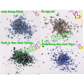 Đá chân keo 300 viên - 400v (mix 6 size: SS06 -> S30)