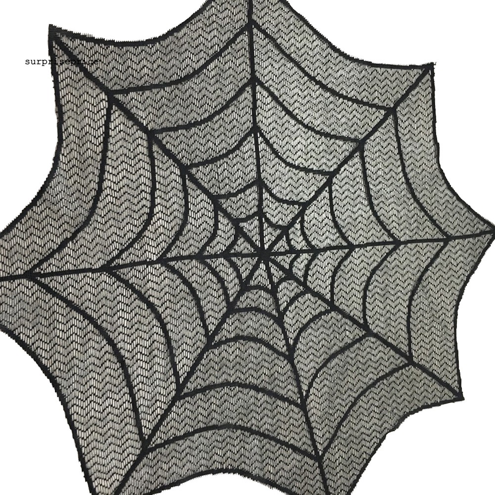 Khăn trải bàn hình mạng nhện trang trí tiệc Halloween độc đáo