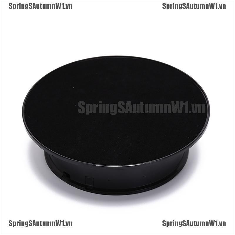 [Spring] 1pc 20cm mirror glass top rotating rotary display stand turntable show holder [VN]