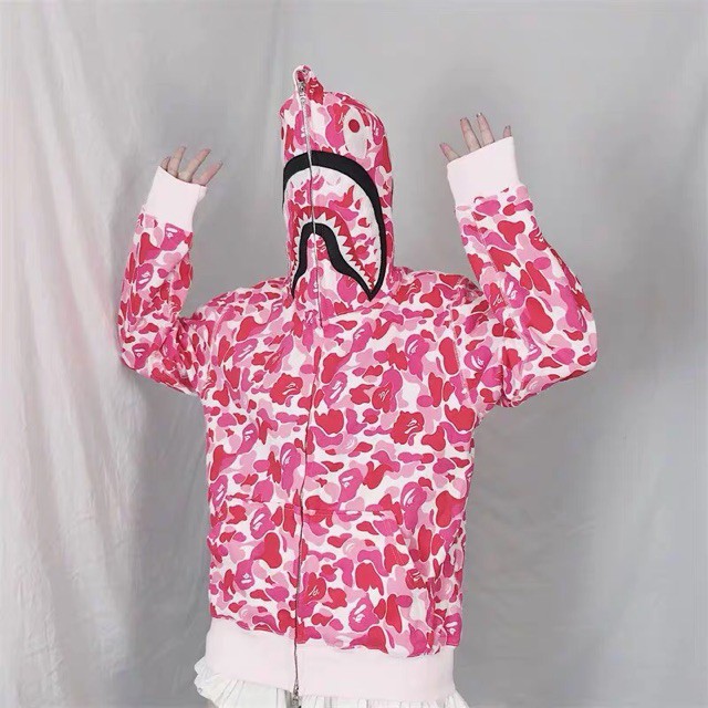 VN┋☾(Order + Ảnh Thật) Áo Hoodie Zip Bape Shark Ulzzang UNISEX