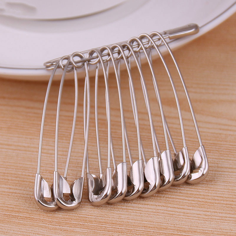 100 Kim Khâu Bằng Thép Không Gỉ Màu Bạc