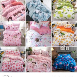 Bộ chăn ga drap poly nhập