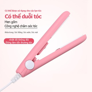 Máy uốn tóc duỗi tóc thẳng bấm dập xù mini