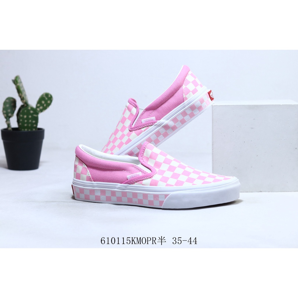 * Hàng Có Sẵn * Giày canvas Vans OS Cổ Ngắn Màu Hồng Giảm Chiều Cao cm Nâng Chiều Cao / Tăng Chiều Cao / Trắng / 12 Hộp Cho Nữ / Trường Học Hàn Quốc / Leons / raw / size SC