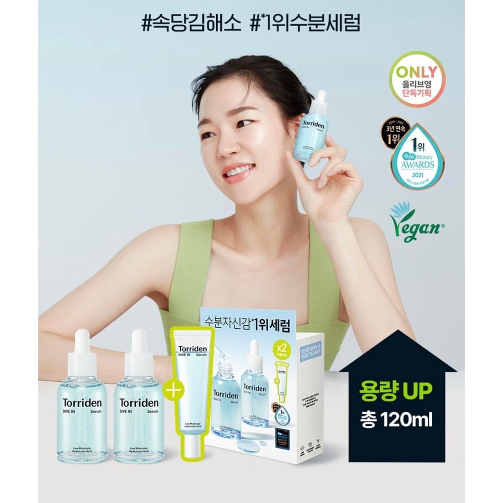 Serum cấp nước - phục hồi da Toriden Dive In mẫu mới 50ml