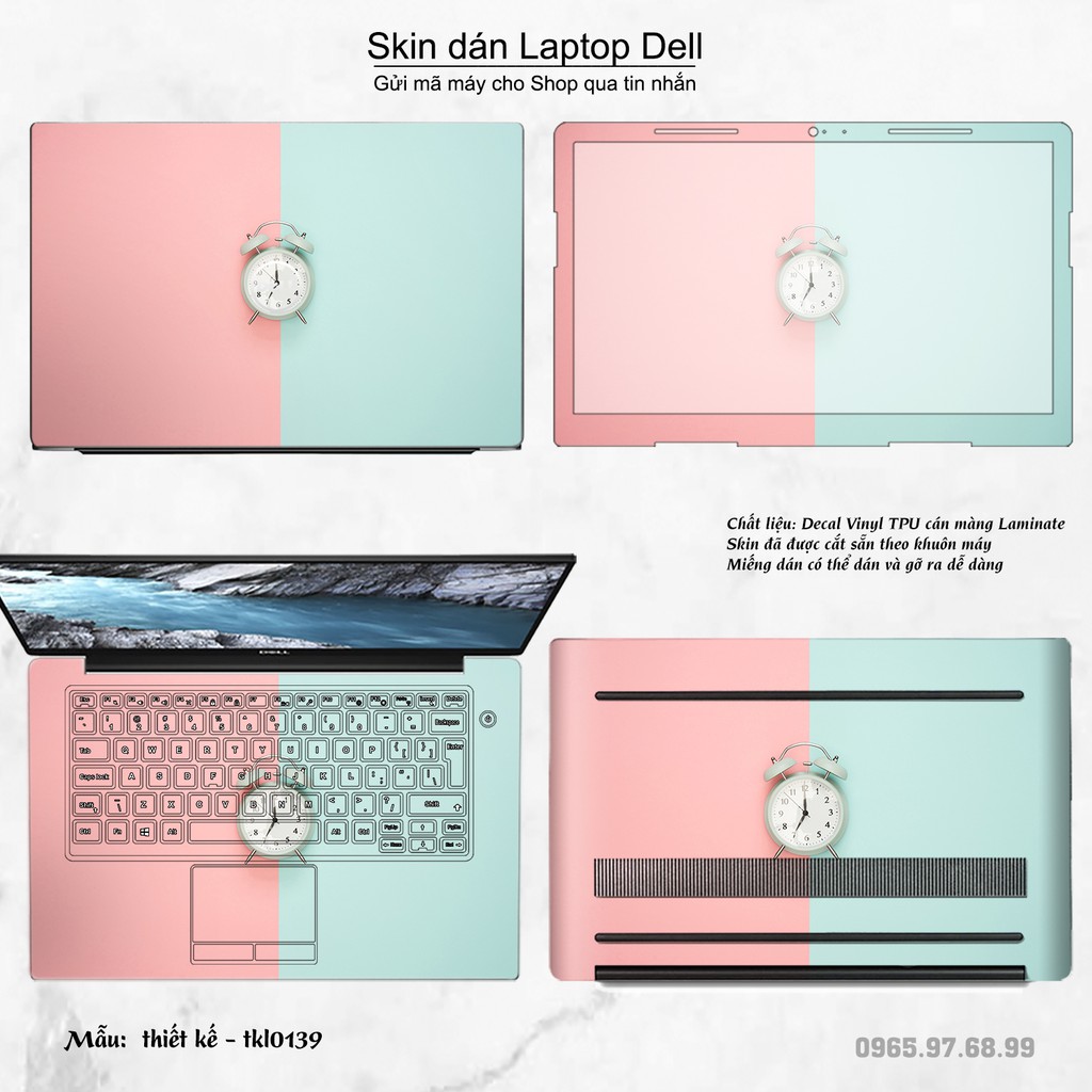 [SIÊU RẺ]  Dán decal cho các dòng Laptop Dell in full 4 mặt nhiều mẫu màu sắc cực đẹp