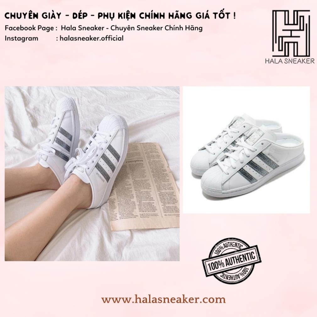 Giày Adidas Chính Hãng Superstar Silver Metallic Diamond Muse FZ2260 - Giày Thể Thao Đạp Gót Nữ Authentic - Giày Sục 🌻