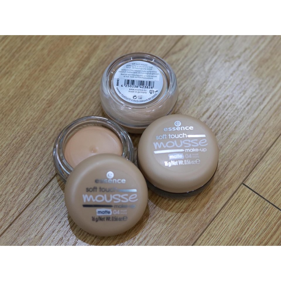 [Hàng xách tay Đức] Kem Phấn MOUSSE 04 ESSENCE Tông Sáng Làm Kem Lót, Kem Nền, Che Khuyết Điểm, Phấn Phủ, 16g | BigBuy360 - bigbuy360.vn