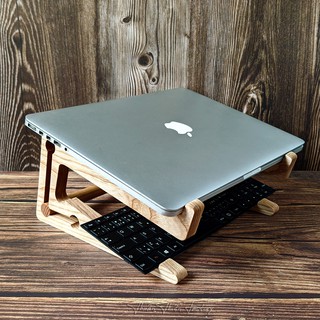 KỆ/GIÁ ĐỠ CHO LAPTOP/MACBOOK 2 TẦNG ĐA NĂNG TỪ GỖ DECOR TỰ NHIÊN (VER 2.0)
