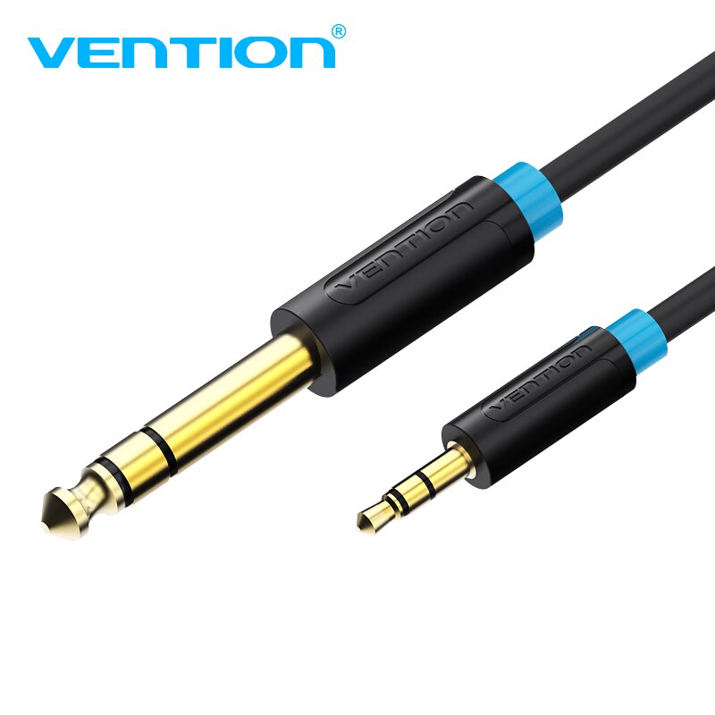 Vention 3.5mm to 6.35mm Adapter Aux Cable for Mixer Amplifier Gold Plated 3.5 Jack to 6.5 Jack 3m 5m 10m Aux Cabo Male to Male
