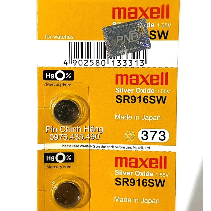 Vỉ 5 Viên Pin Đồng Hồ Maxell SR626SW SR621SW SR616SW SR416SW SR516SW SR521SW SR716SW SR721SW SR916SW SS920SW SR927SW